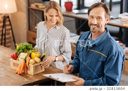 Dedicated inspired guy enjoying his work Dedicated inspired guy enjoying his work 32813604