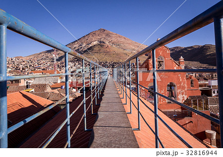 View of Cerro Rico mountain in Potosi, Bolivia View of Cerro Rico mountain in Potosi, Bolivia 32816944