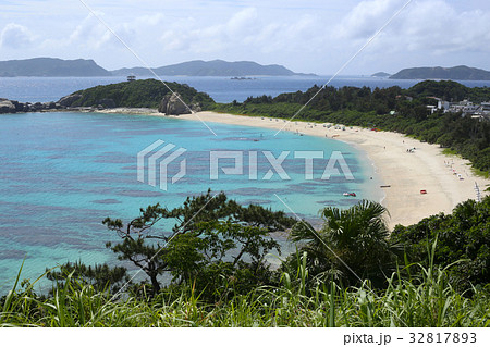阿波連ビーチ 青い海 沖縄 阿波連ビーチ 青い海 沖縄 32817893