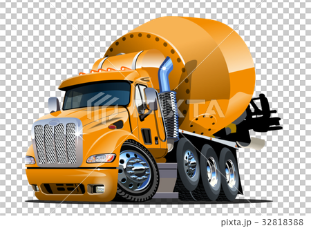 Cartoon Mixer Truck Cartoon Mixer Truck 32818388