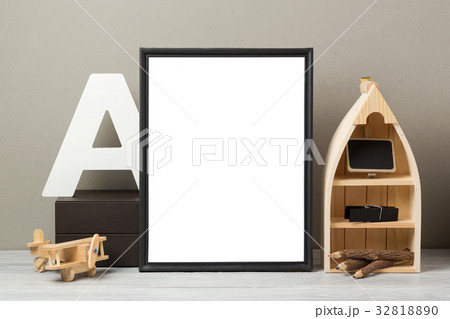 Frame mock up on table Frame mock up on table 32818890