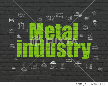 Industry concept: Metal Industry on wall 32820137