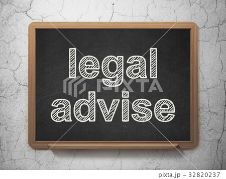 Law concept: Legal Advise on chalkboard background 32820237