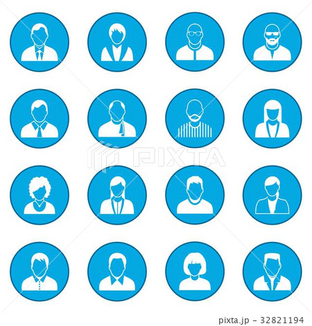 16 characters icon blue 16 characters icon blue 32821194