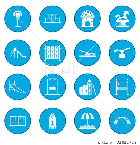 Playground icon blue Playground icon blue 32821718