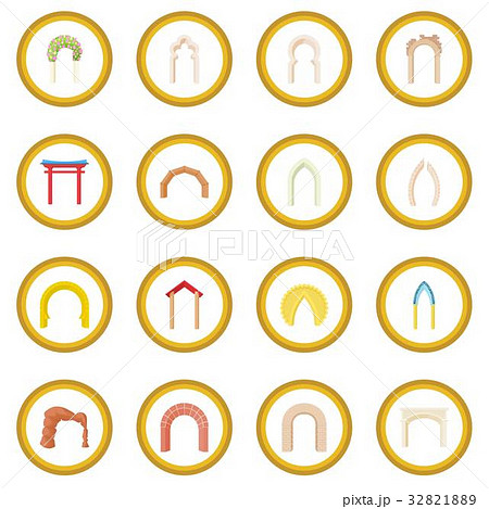 Arch icon circle 32821889