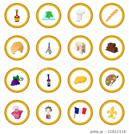 France cartoon icon circle France cartoon icon circle 32822318