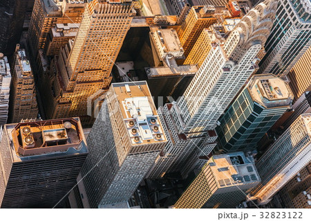 Aerial view of Manhattan, NY with the Chrysler Aerial view of Manhattan, NY with the Chrysler 32823122