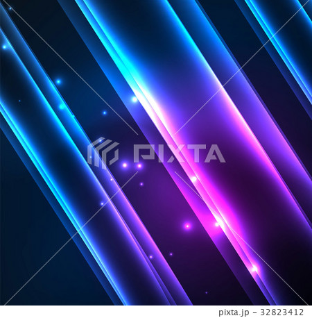 Energy lines, glowing waves in the dark, vector Energy lines, glowing waves in the dark, vector 32823412