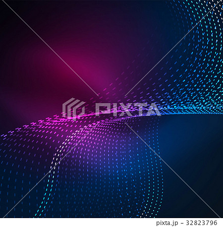 Vector wave particles background 32823796