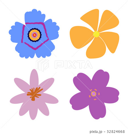 Set of flowers 32824668