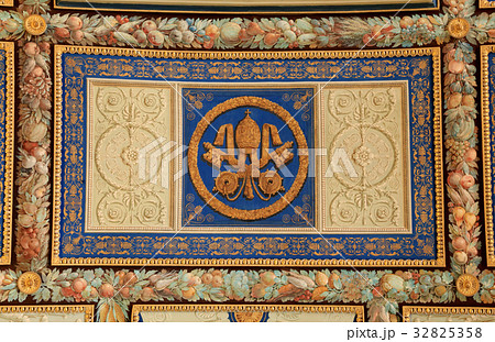 ornamental ceiling in Vatican museum, Rome, Italy 32825358