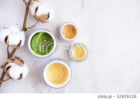 Natural skincare cosmetics from above Natural skincare cosmetics from above 32826226