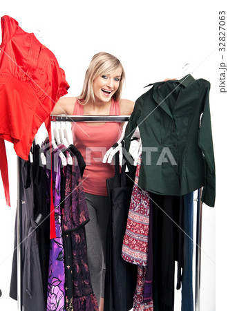 Sales makes the girl happy 32827063