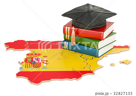 Education in Spain concept, 3D rendering 32827135