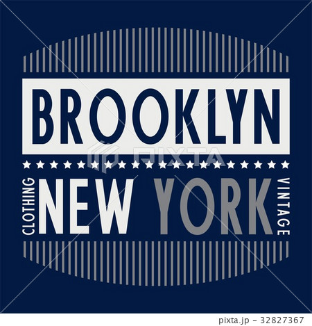 graphic BROOKLYN for shirt and print 32827367