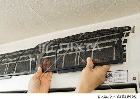エアコンのフィルター 清掃後 エアコンのフィルター 清掃後 32829460