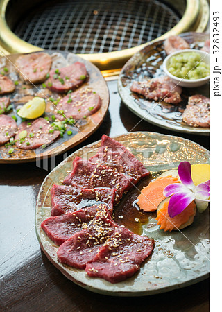 Premium japanese Rosu beef sliced 32832493