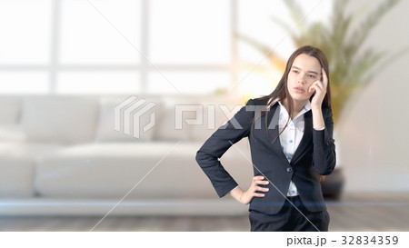 Young beautiful business woman and creative 32834359