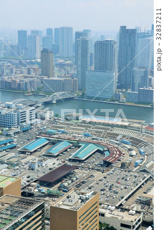 東京　築地と街並み 32837211