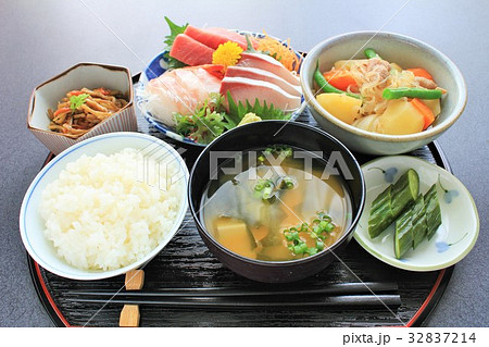 おいしそうな日本の和食の写真素材