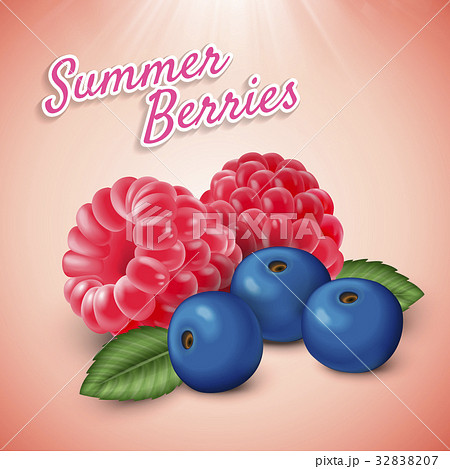 raspberry and blueberry 32838207