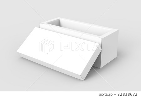 one blank paper white boxのイラスト素材 [32838672] - PIXTA