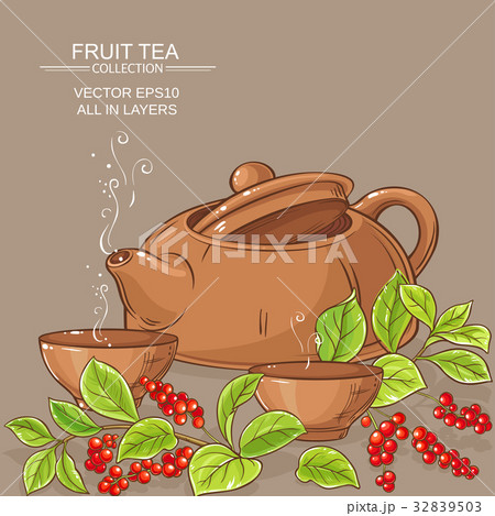 cup of schisandra tea and teapot cup of schisandra tea and teapot 32839503