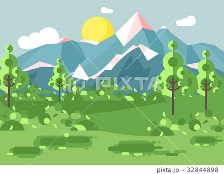 Vector illustration cartoon nature national park 32844898