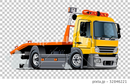 Cartoon tow truck 32846221