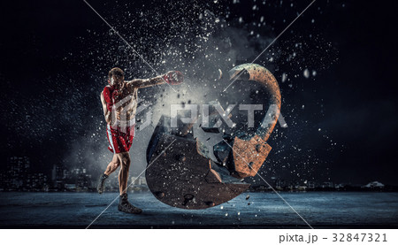 Breaking all safety measures. Mixed media Breaking all safety measures. Mixed media 32847321