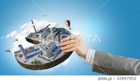 His new development project . Mixed media 32847952