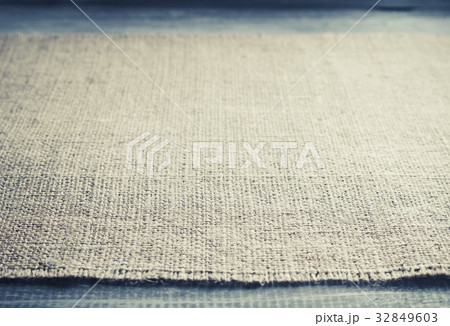 burlap hessian sacking on wood 32849603