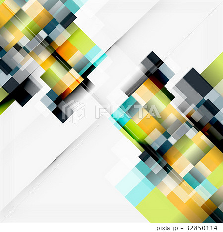 Abstract blocks template design background, simpleのイラスト素材 [32850114 ...