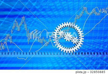 株式投資の歯車の連動 32850885