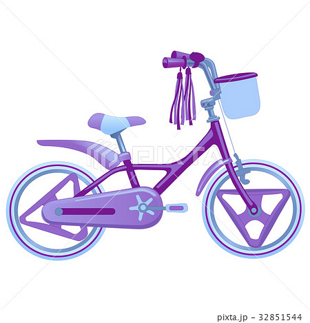 Cute kids bicycle. Vector illustration isolated  32851544