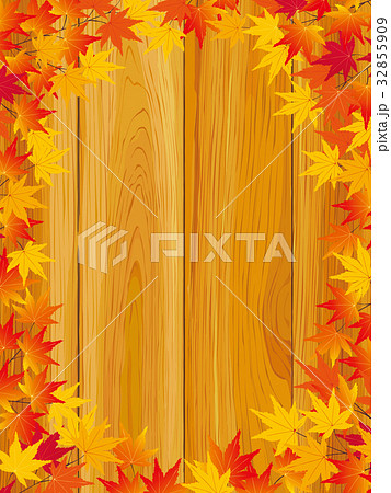 秋紅葉　イラスト 32855909