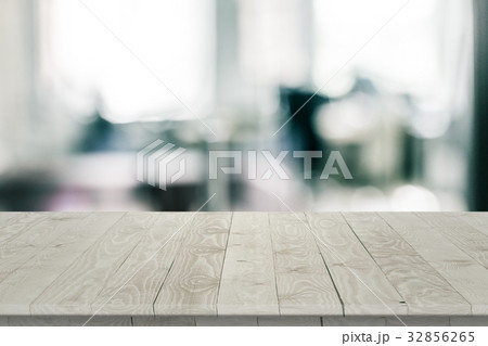 Rustic wooden table vintage style in perspective 32856265