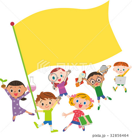 子供達のワークショップのイラスト素材