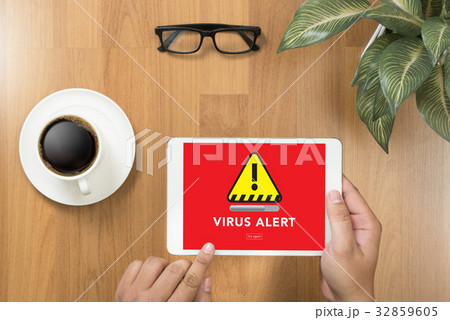 Virus Alert Warning Digital Browsing Firewall 32859605