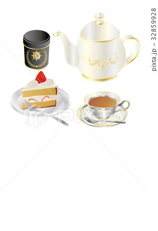 今日のスイーツ紅茶と苺ショート 32859928