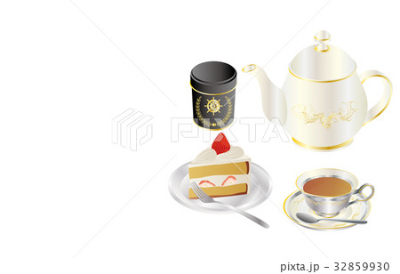 今日のスイーツ紅茶と苺ショート 32859930