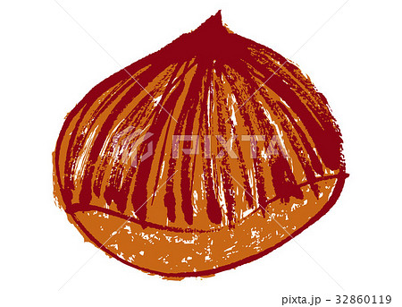 栗 水彩画 栗 水彩画 32860119