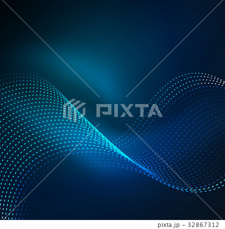 Vector wave particles background 32867312
