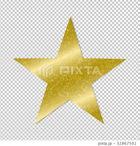 Golden Star On Transparent Background Golden Star On Transparent Background 32867501