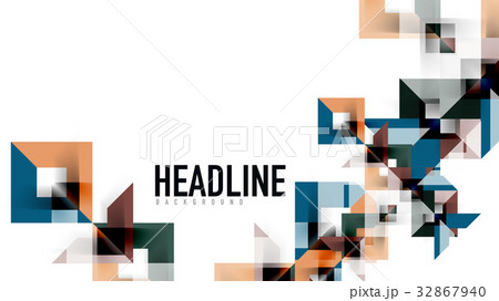 Business presentation geometric template 32867940