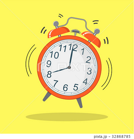 picture of red alarm clock, 32868785