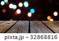 Perspective wood and bokeh background of night and 32868816