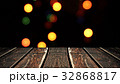Perspective wood and bokeh background of night and 32868817