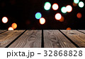 Perspective wood and bokeh background of night and 32868828